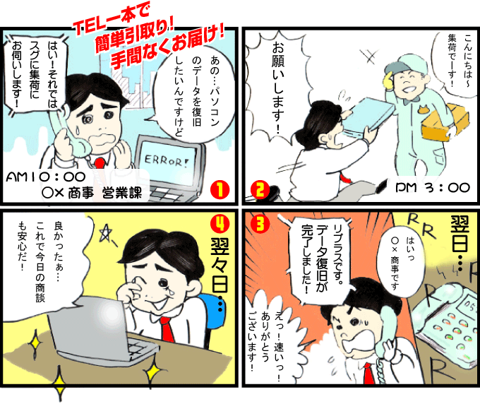 急いで取り戻したい方 特急データ復旧 ハードディスク 修理 千葉